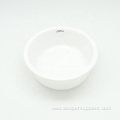 Pet Feeding Bowl White Rounded Ceramic Dog Bowl